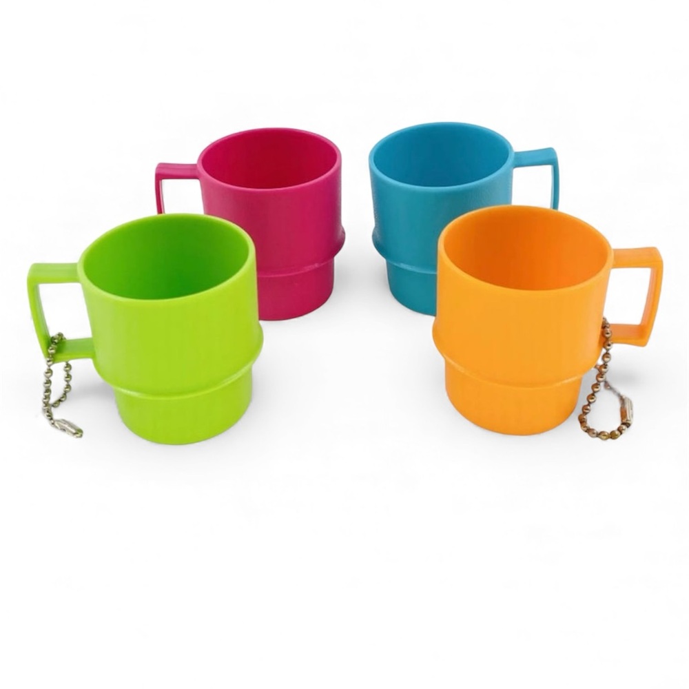 Tupperware Keychains Toy Mini Mug Cup Set